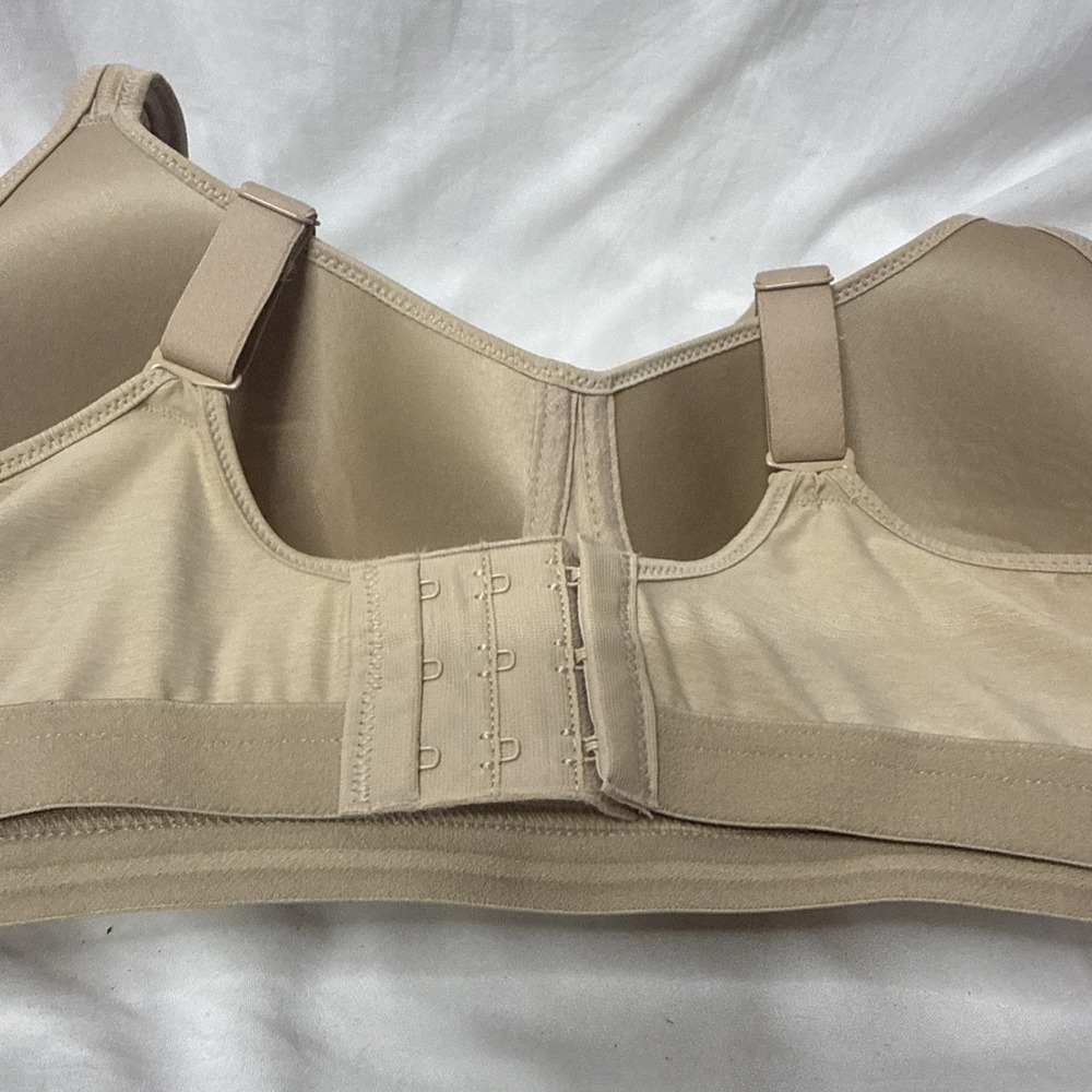 Hanes Bra Stretch Sleek Smooth Cool Perfect Fit 44D+ 2XL MHW507 Padded Wireless - Picture 4 of 7